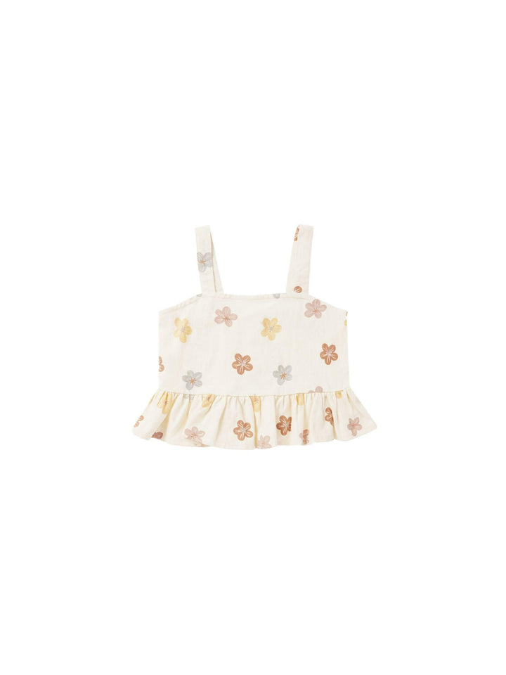 Girls Tops | Cropped Peplum Tank- Leilani | Rylee and Cru - The Ridge Kids