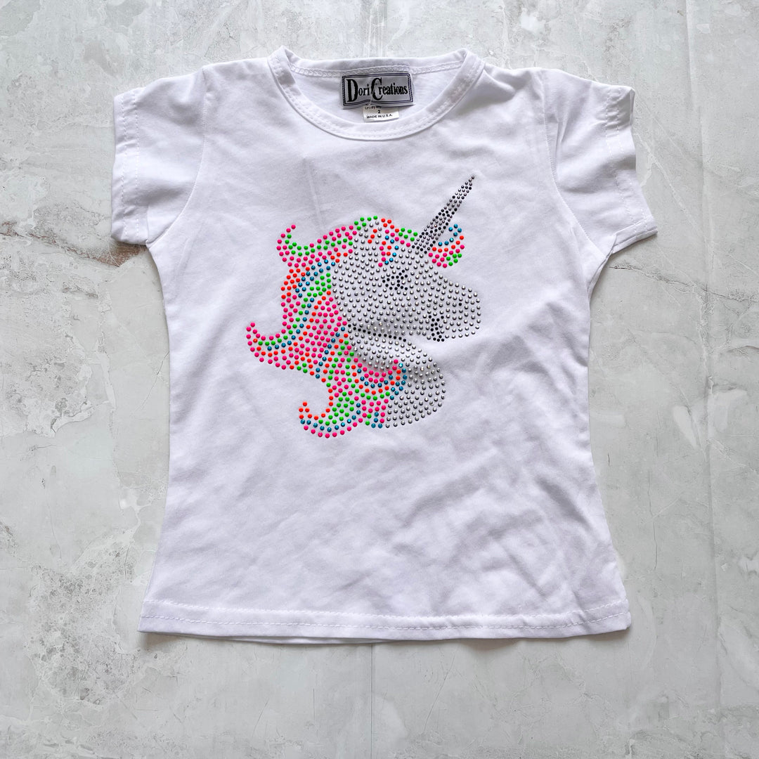 Girls Tops | Neon Unicorn | Dori Creations - The Ridge Kids