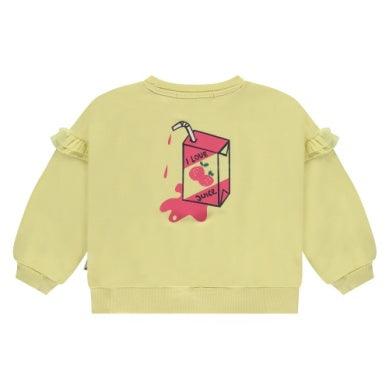 Girls Tops | Sweatshirts- Yellow | BABYFACE - The Ridge Kids