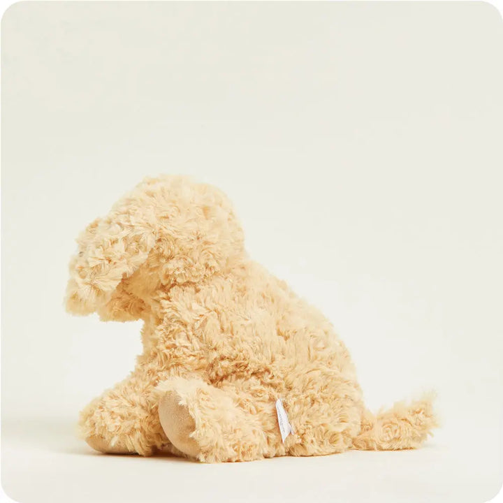 Beige plush toy on a light beige background