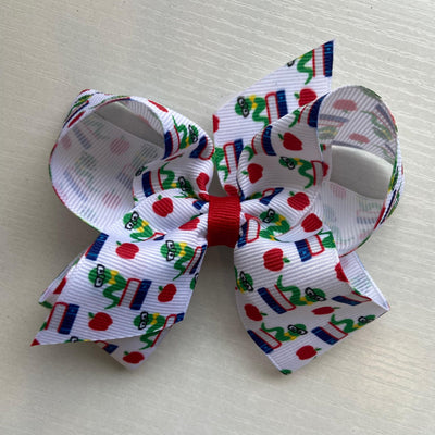 Grosgrain Bow | Medium- Bookworm | Wee Ones - The Ridge Kids