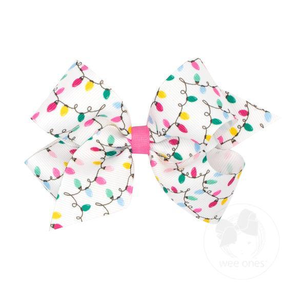 Grosgrain Bow | Medium: Hair Clip - Holiday Assorted | Wee Ones - The Ridge Kids