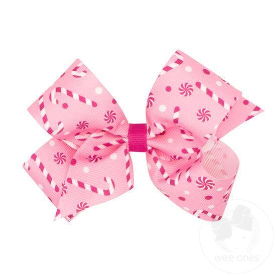 Grosgrain Bow | Medium: Hair Clip - Holiday Assorted | Wee Ones - The Ridge Kids