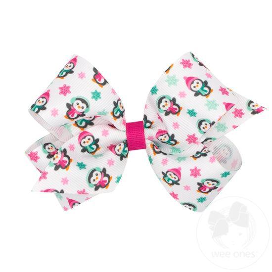 Grosgrain Bow | Medium: Hair Clip - Holiday Assorted | Wee Ones - The Ridge Kids