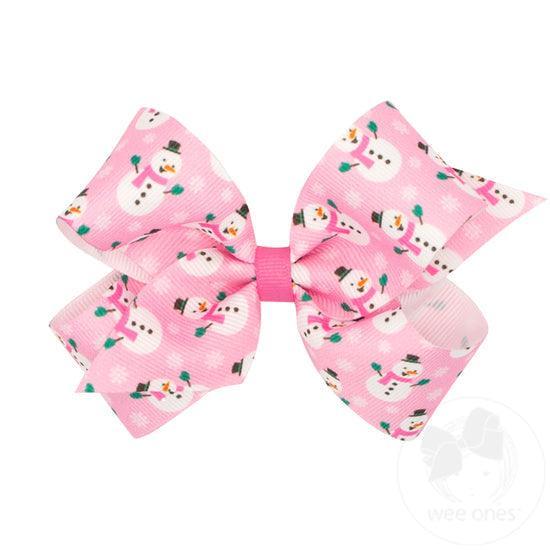 Grosgrain Bow | Medium: Hair Clip - Holiday Assorted | Wee Ones - The Ridge Kids