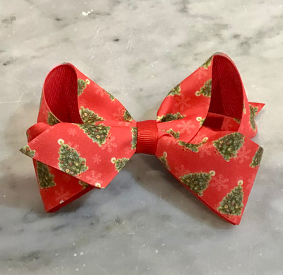 Grosgrain Bows | Medium Overlay- Vintage Christmas| Wee Ones - The Ridge Kids