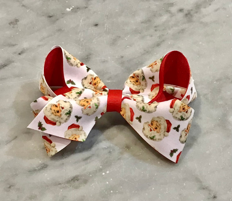 Grosgrain Bows | Medium Overlay- Vintage Christmas| Wee Ones - The Ridge Kids