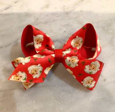 Grosgrain Bows | Medium Overlay- Vintage Christmas| Wee Ones - The Ridge Kids