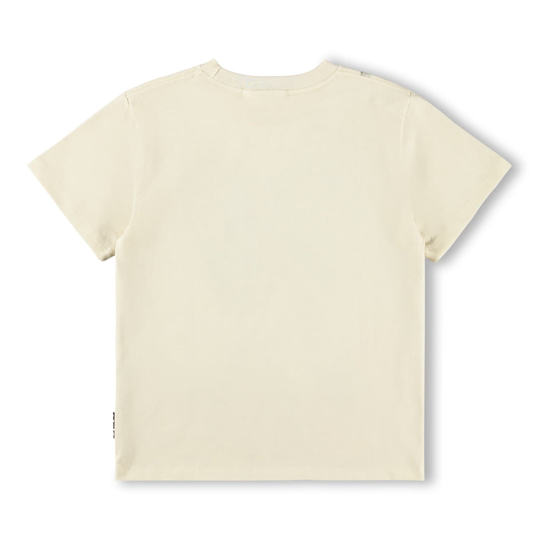 back of the Beige guitar t-shirt on a white background