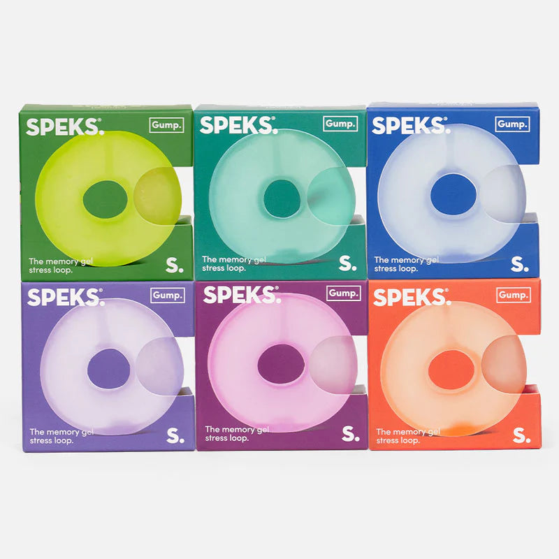 assortment of squish fidget toys shaped like a donut. 