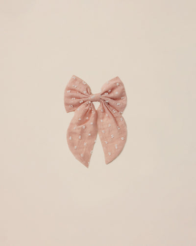 Hair Clip | Oversized Bow- Rose | Noralee - The Ridge Kids