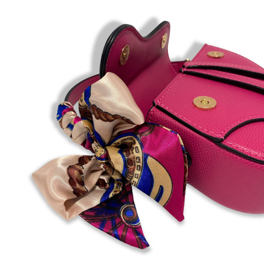 Handbags | Saddle Purse w/ Scarf -FUCHSIA | Doe a Dear - The Ridge Kids