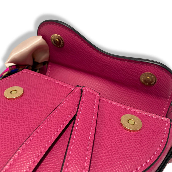 Handbags | Saddle Purse w/ Scarf -FUCHSIA | Doe a Dear - The Ridge Kids