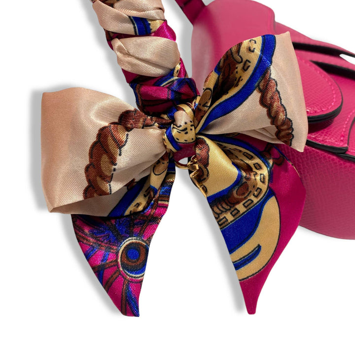 Handbags | Saddle Purse w/ Scarf -FUCHSIA | Doe a Dear - The Ridge Kids