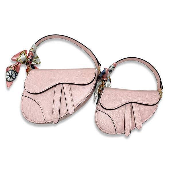 Handbags | Saddle Purse w/ Scarf -FUCHSIA | Doe a Dear - The Ridge Kids