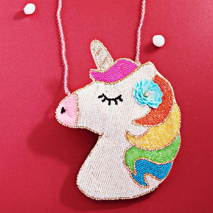 Handbags | Unicorn Beaded Crossbody | Fashion City - The Ridge Kids