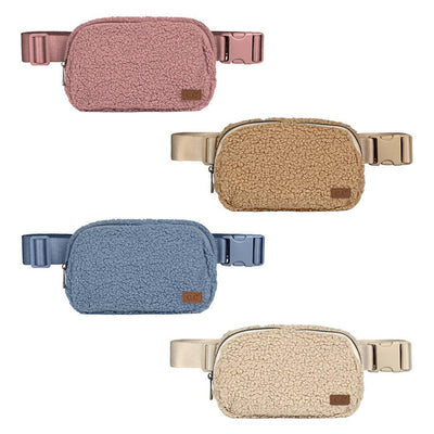 Handbags| Fleece Small Sherpa Fanny Pack | Fashion City - The Ridge Kids