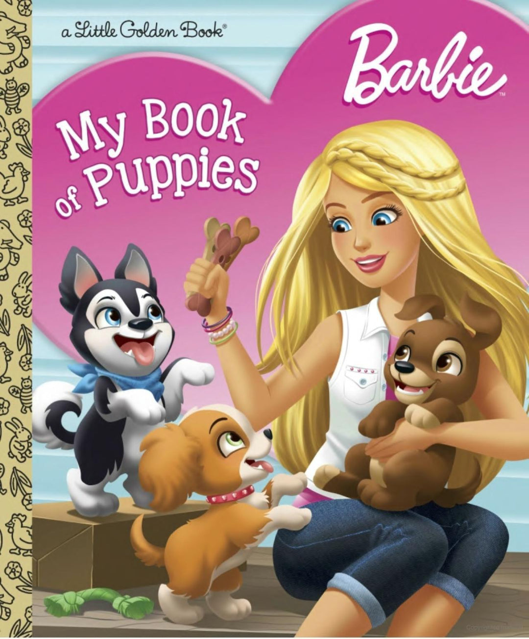 Hardcover Book | Barbie: My Book of Puppies | Little Golden Books - The Ridge Kids