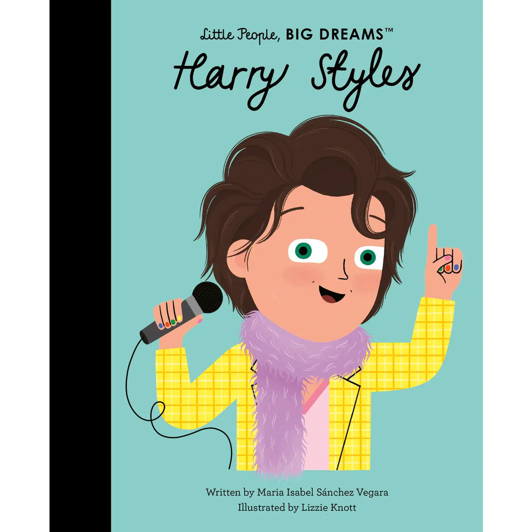 Book cover of 'Little People, BIG DREAMS' series featuring an illustration of a person with a microphone and raised hand.