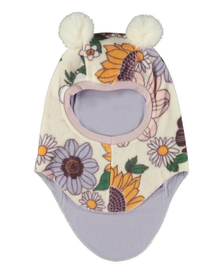 Hats | Kay Balaclava/Ski-mask in Retro Bloom Print| Molo - The Ridge Kids