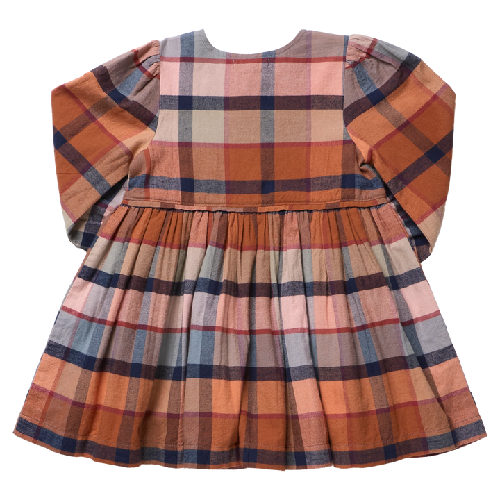 Girls Dresses | Mae Dress- Hayride Plaid | Pink Chicken