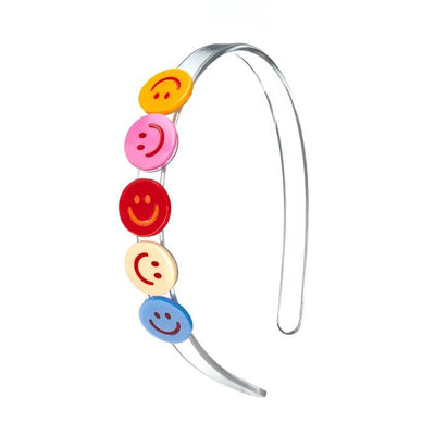 Headband | Multi Happy Face Colorful | Lilies and Roses NY - The Ridge Kids