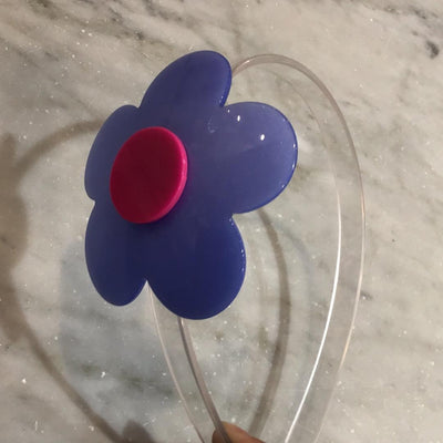 Headband | Vania Flower Blue Pink | Lilies and Roses NY - The Ridge Kids