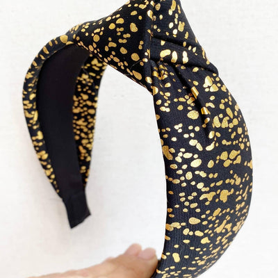 Headbands | Black and Gold Headband | Sandy + Rizzo - The Ridge Kids