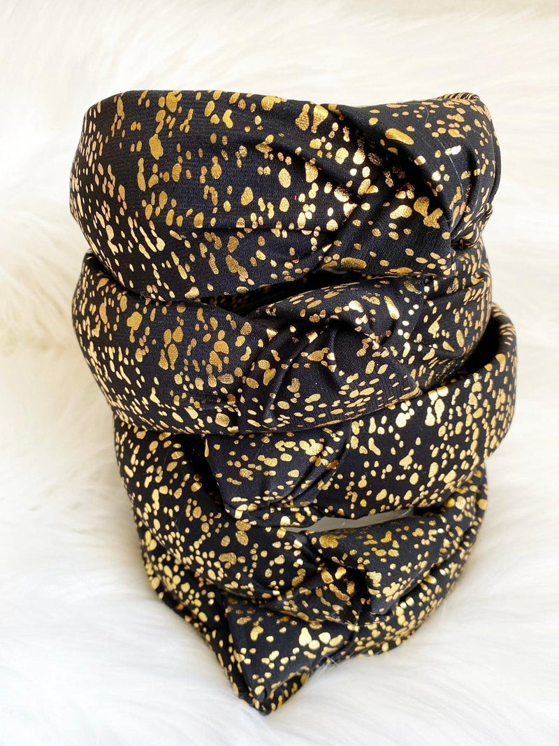 Headbands | Black and Gold Headband | Sandy + Rizzo - The Ridge Kids