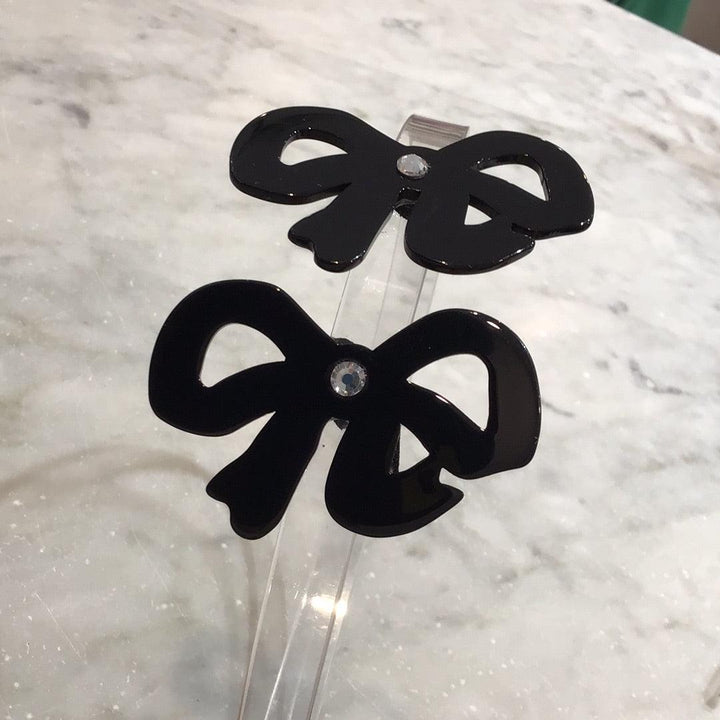 Headbands | Bows -Double Black | Lilies and Roses NY - The Ridge Kids