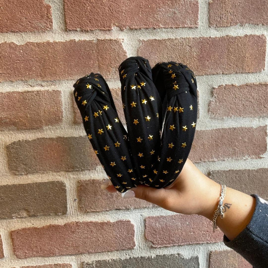 Headbands | Cotton Star Knot- Black | Bari Lynn Accessories - The Ridge Kids