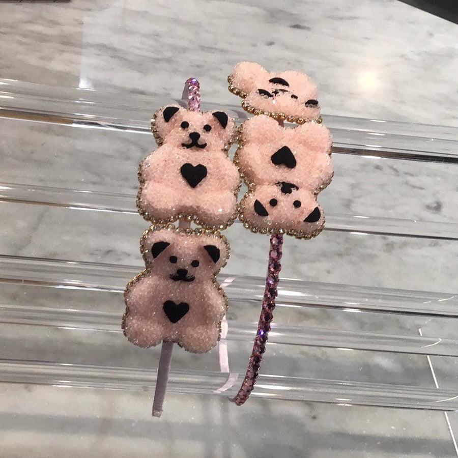 Headbands | Crystal Bear- Pink | Bari Lynn Accessories - The Ridge Kids