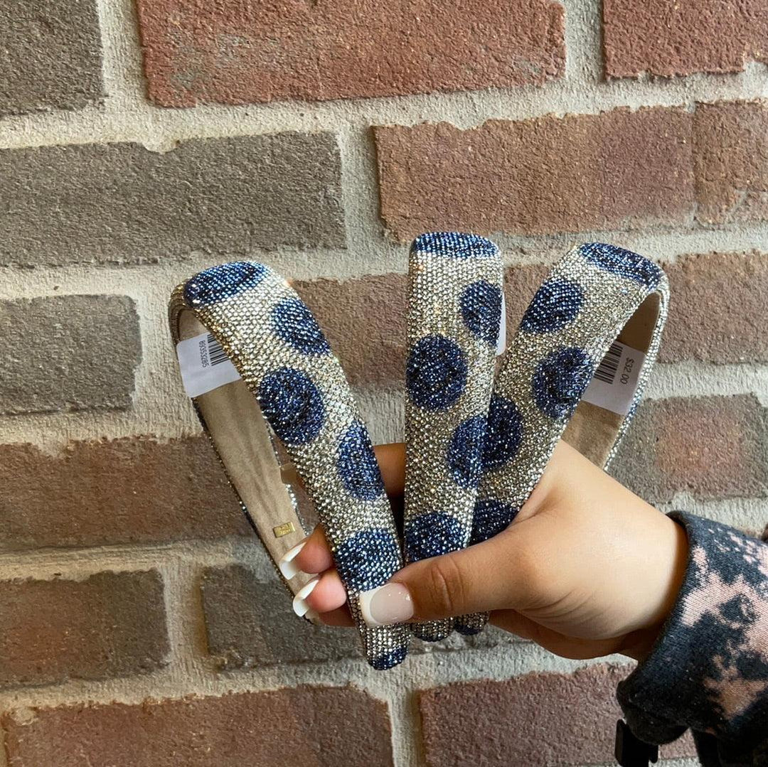 Headbands | Fully Crystal Smile - Blue | Bari Lynn Accessories - The Ridge Kids