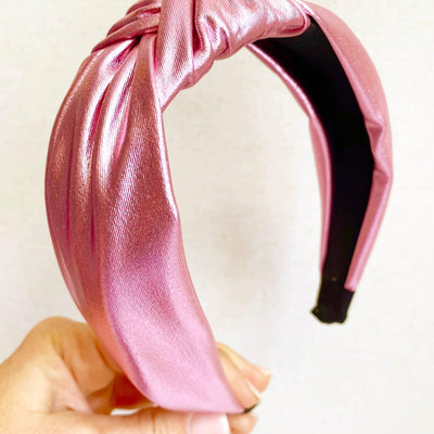 Headbands | Pink Metallic Headband | Sandy + Rizzo - The Ridge Kids