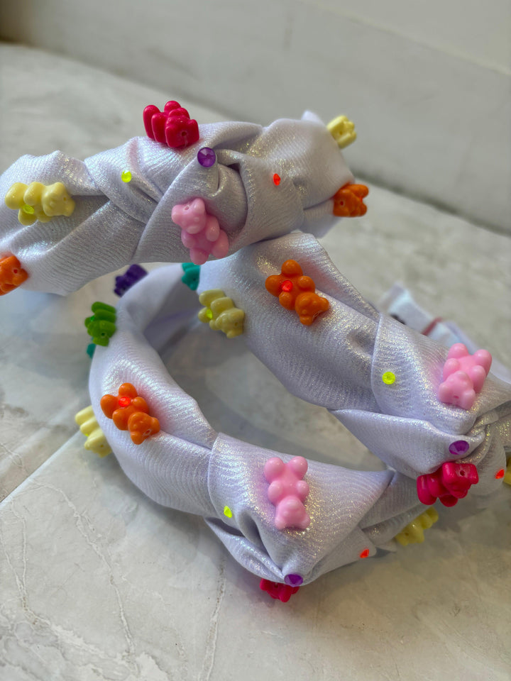 Headbands | Shimmer Gummy Bear - White | Bari Lynn Accessories - The Ridge Kids