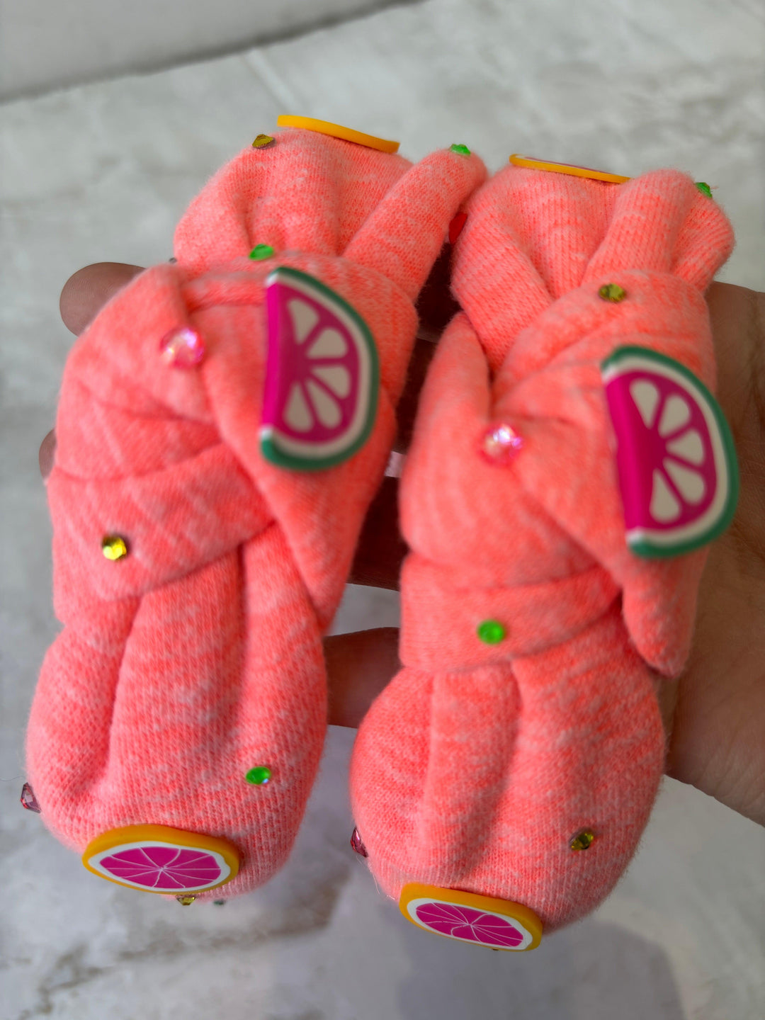 Headbands | Sweatshirt Fruity - Neon Coral | Bari Lynn Accessories - The Ridge Kids