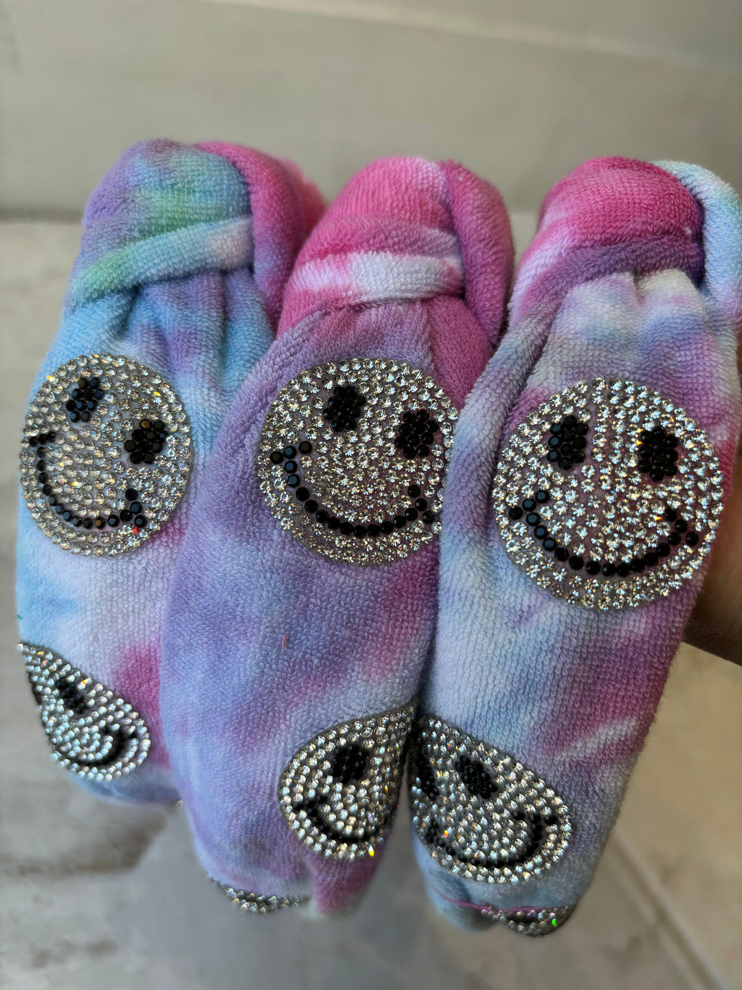 Headbands | Terry Knot - Crystallized Smiley | Bari Lynn Accessories - The Ridge Kids