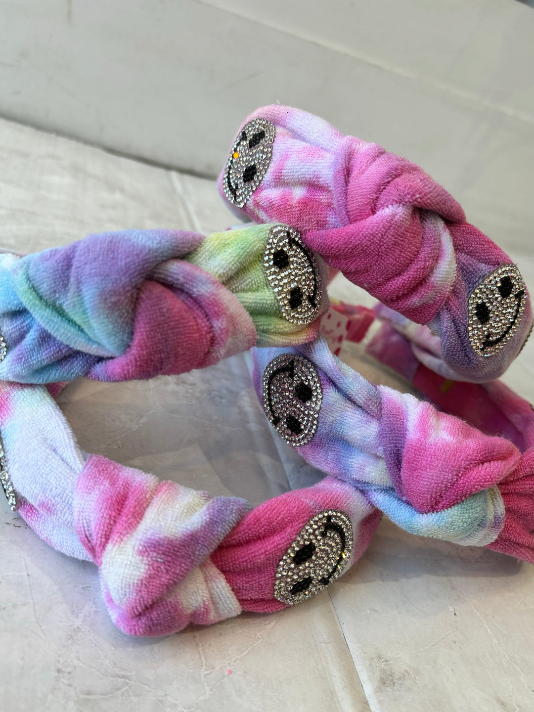 Headbands | Terry Knot - Crystallized Smiley | Bari Lynn Accessories - The Ridge Kids