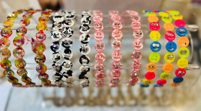 Headbands | Thin: Smiley Face - Neon | Bari Lynn Accessories - The Ridge Kids