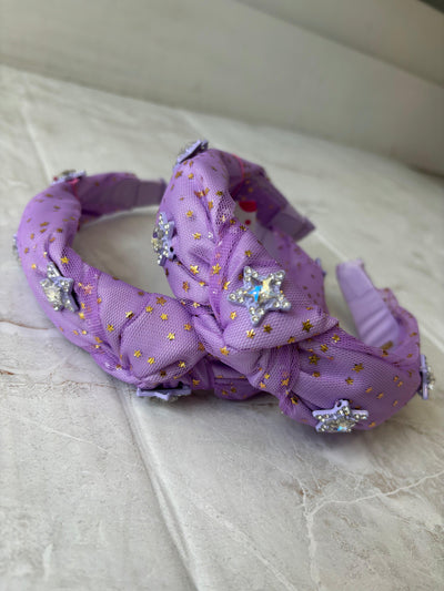 Headbands | Tulle Star- Lavender | Bari Lynn Accessories - The Ridge Kids