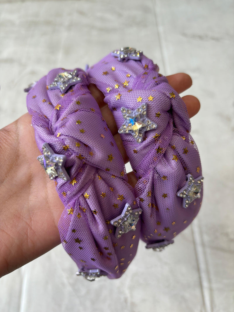 Headbands | Tulle Star- Lavender | Bari Lynn Accessories - The Ridge Kids