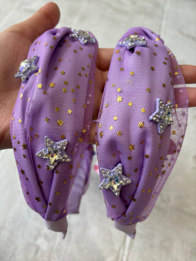 Headbands | Tulle Star- Lavender | Bari Lynn Accessories - The Ridge Kids