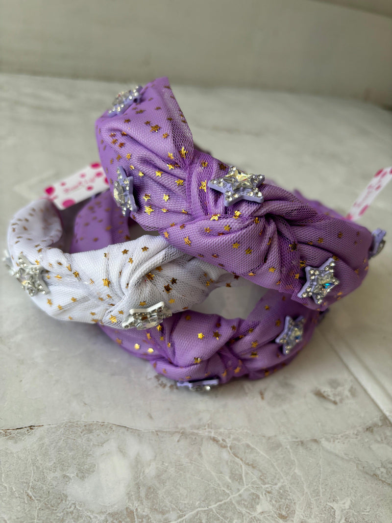 Headbands | Tulle Star- Lavender | Bari Lynn Accessories - The Ridge Kids