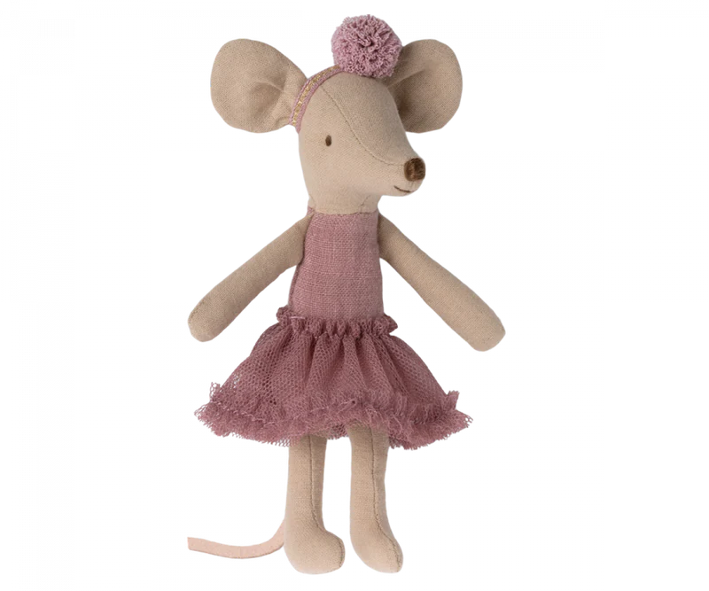 Heirloom Toys | Ballerina Mouse: Big Sister - Heather | Maileg