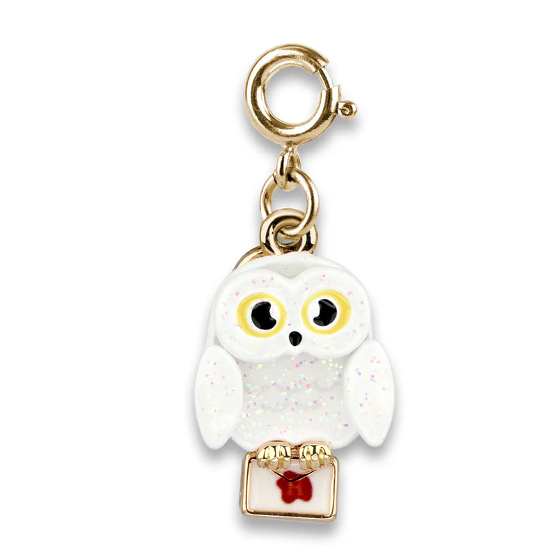 Hedwig charm gold clasp attached