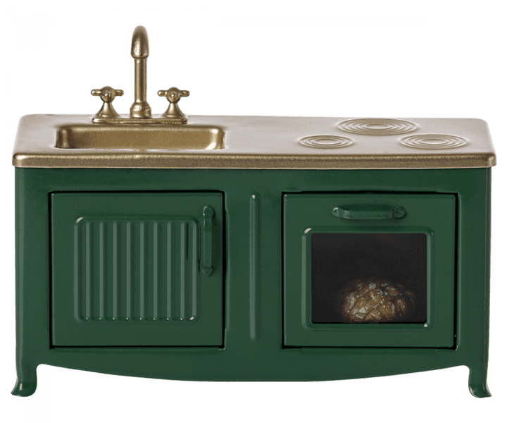 Heirloom Toy | Mouse Kitchen- Green | Maileg - The Ridge Kids