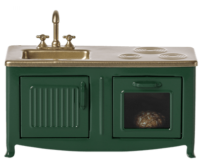 Heirloom Toy | Mouse Kitchen- Green | Maileg - The Ridge Kids