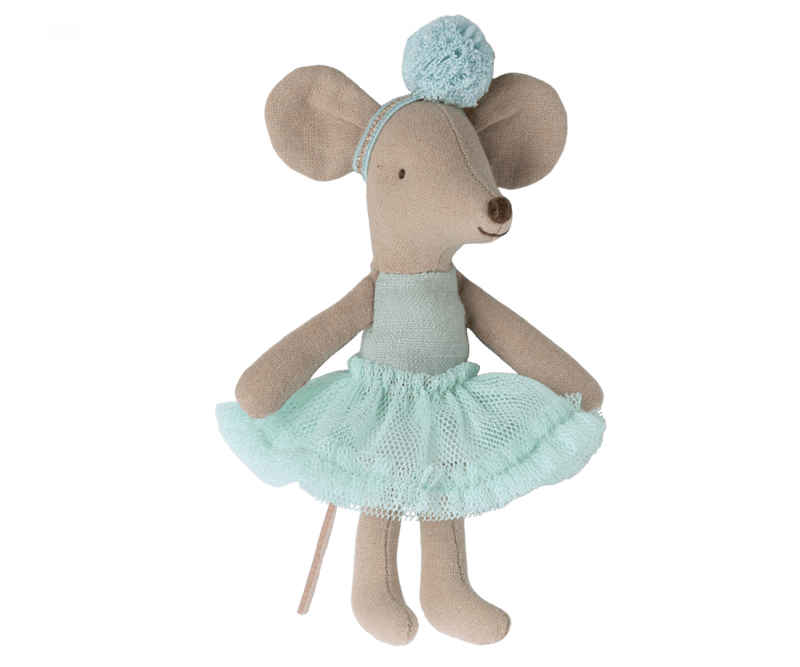 Heirloom Toys | Ballerina Mouse: Little Sister -Mint | Maileg - The Ridge Kids