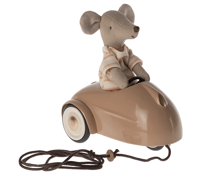 Heirloom Toys | Mouse Car- Dark Powder | Maileg - The Ridge Kids