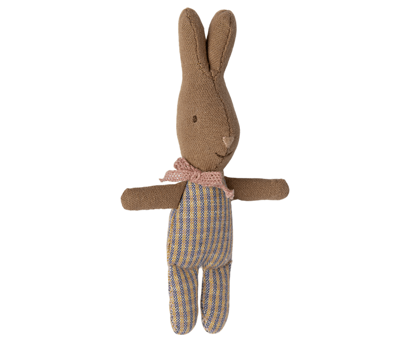 Heirloom Toys | Rabbit: My- Rose/Blue Check | Maileg - The Ridge Kids